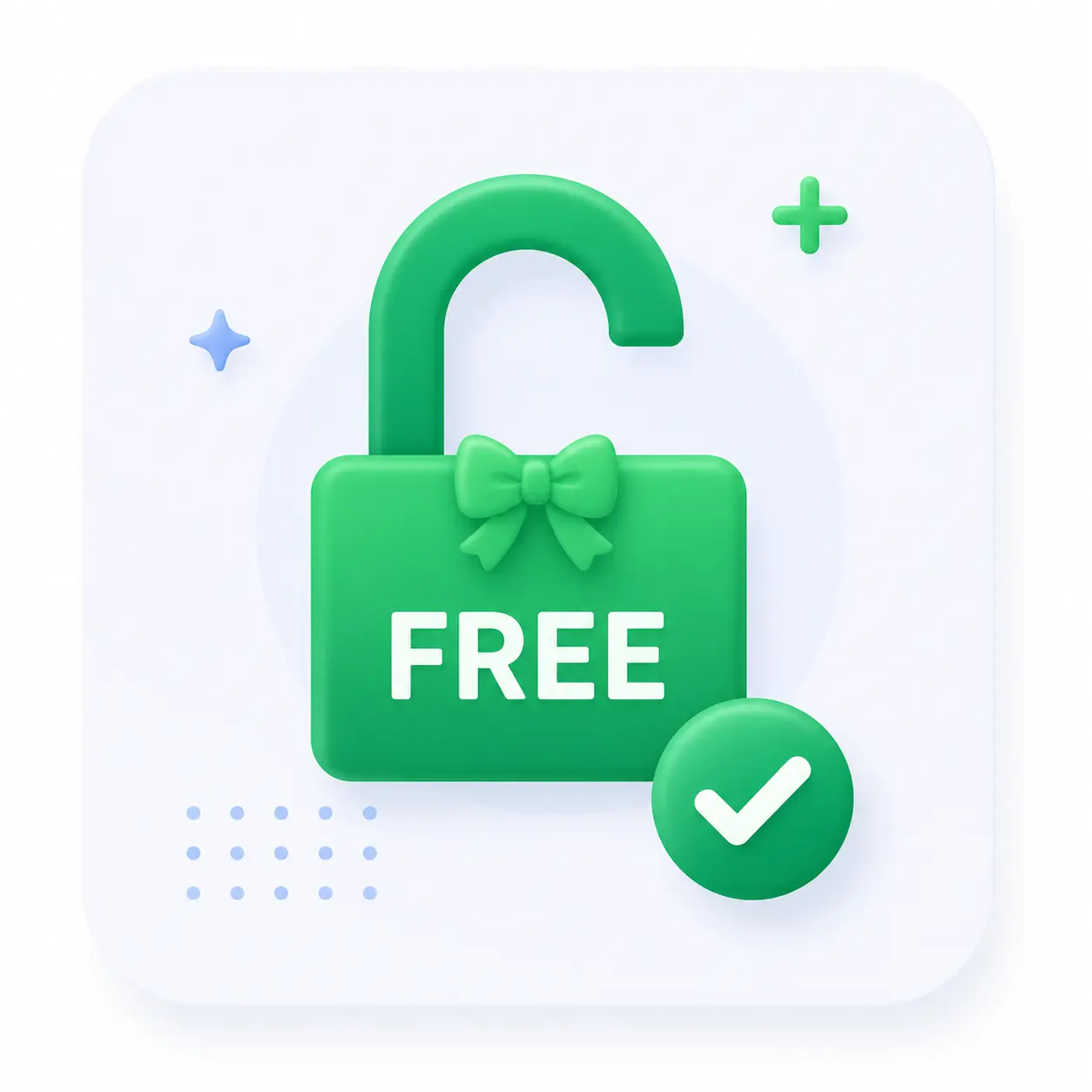 Free access lock icon design