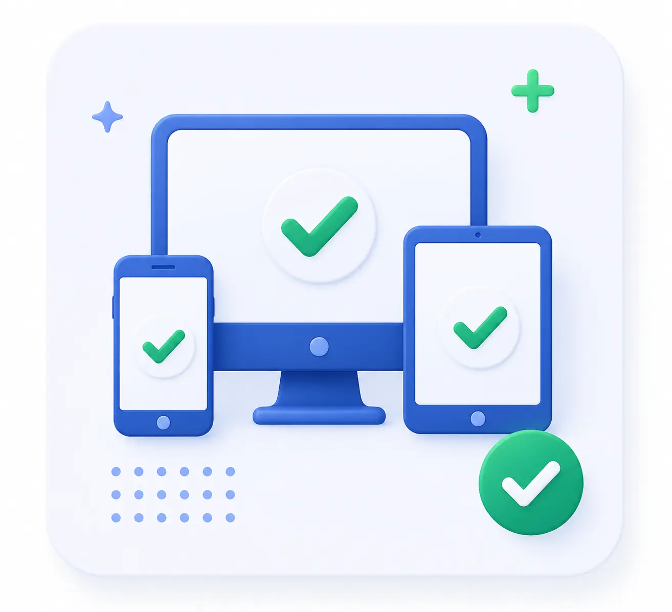 Responsive design success icon